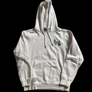 GOAT USA Moneybag Men's White Hooded Sweatshirt Size AS